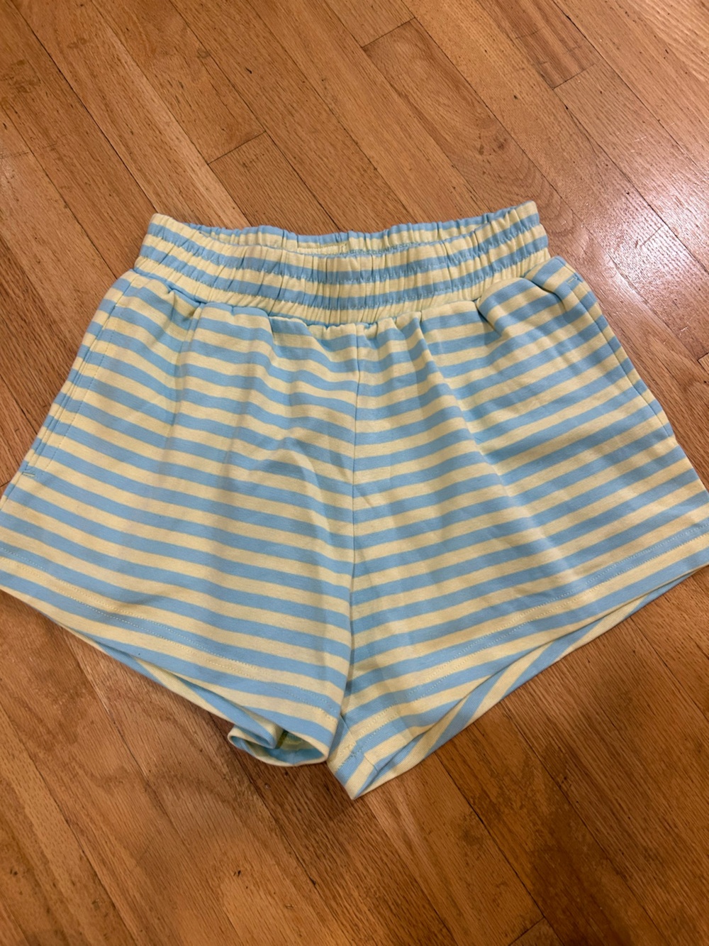 Daily Drills Women's Striped Shorts - Lemonade - Picture 4 of 4